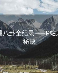 前瞻明星八卦全纪录——P站入口爆火秘诀