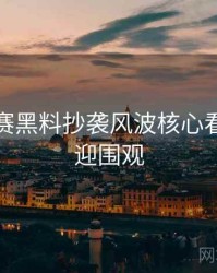 每日大赛黑料抄袭风波核心看点，欢迎围观