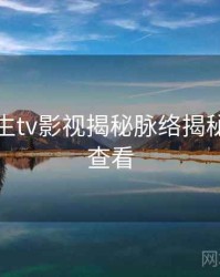 兔子先生tv影视揭秘脉络揭秘，速来查看