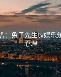 独家深扒：兔子先生tv娱乐爆点公众心理