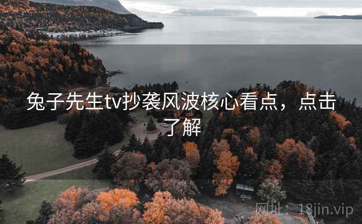 兔子先生tv抄袭风波核心看点,点击了解 兔子先生tv抄袭风波核心看点,点击了解