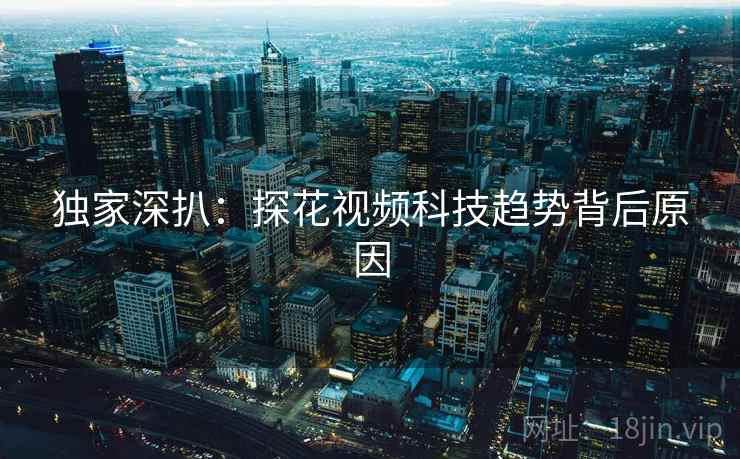 独家深扒:探花视频科技趋势背后原因 独家深扒:探花视频科技趋势背后原因